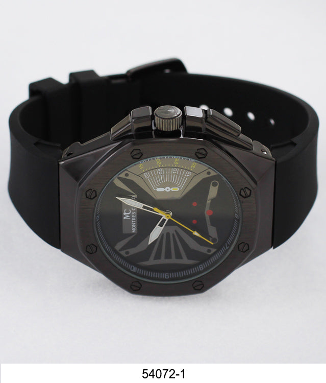 5407-Montres Carlo Silicone Band Watch