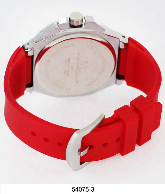 5407-Montres Carlo Silicone Band Watch