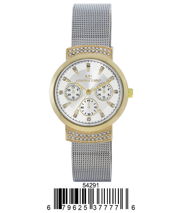 5429-Montres Carlo Mesh Band Watch