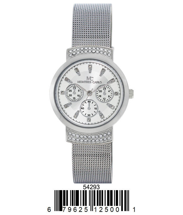 5429-Montres Carlo Mesh Band Watch