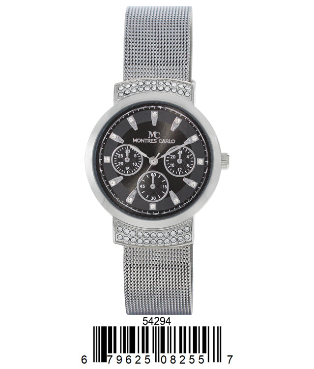 5429-Montres Carlo Mesh Band Watch