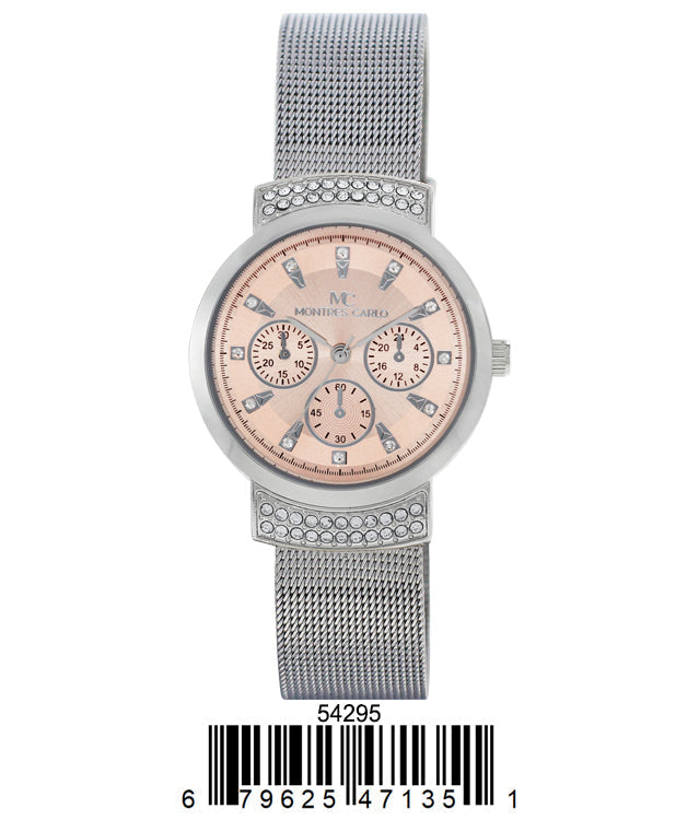 5429-Montres Carlo Mesh Band Watch