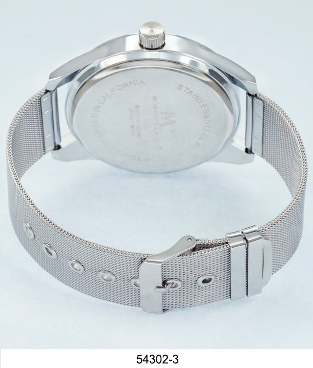 5430-Montres Carlo Mesh Band Watch