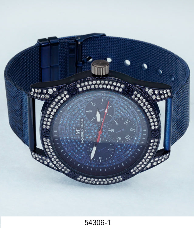 5430-Montres Carlo Mesh Band Watch