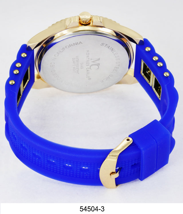 5450-Montres Carlo Silicon Band Watch