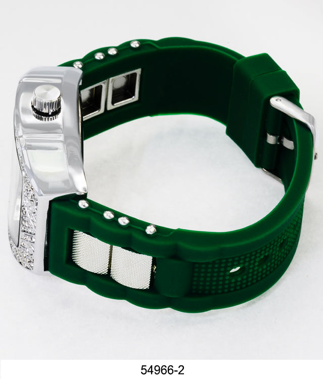 5496-Montres Carlo Silicon Band Watch