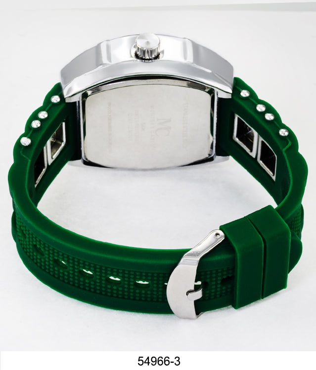 5496-Montres Carlo Silicon Band Watch