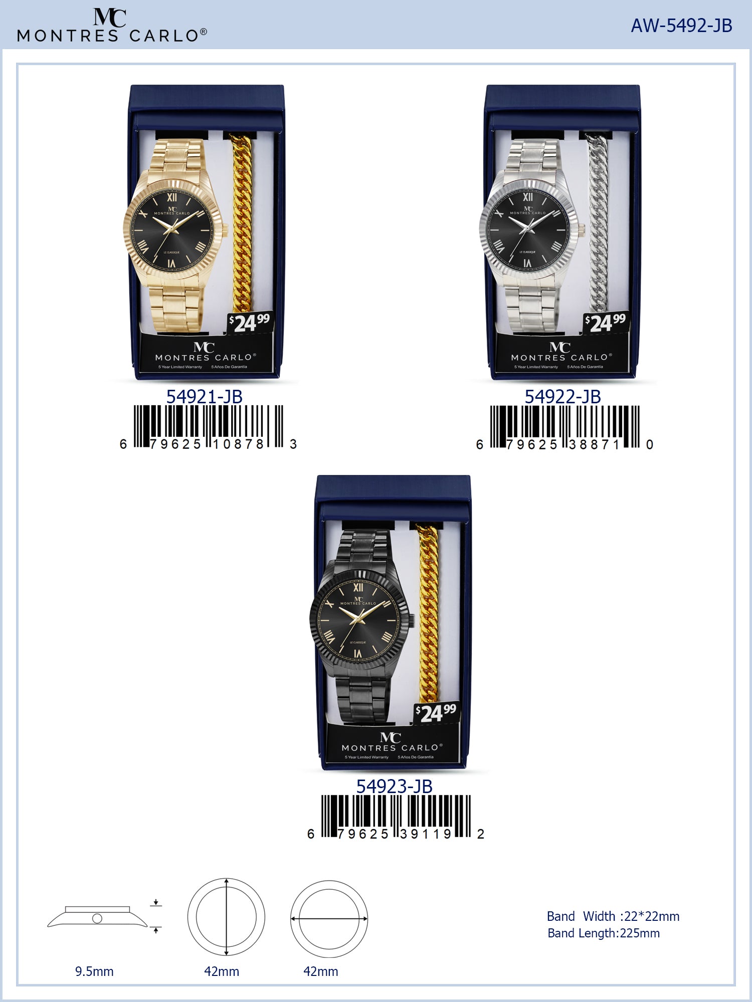 5492-JB - Watch Gift Box Collection